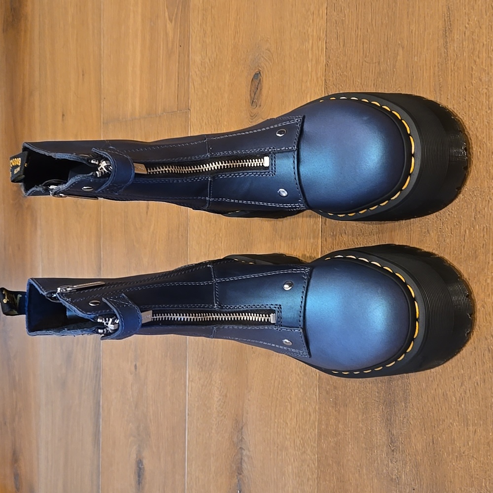 Dr. Martens Blue Combat Boots Women 6